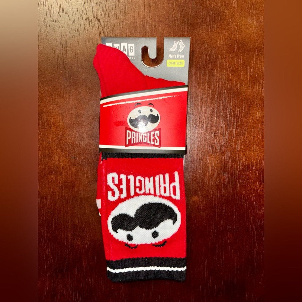 PRINGLES SWAG CREW SOCKS NWT MEN’S SHOE SIZE 8-13